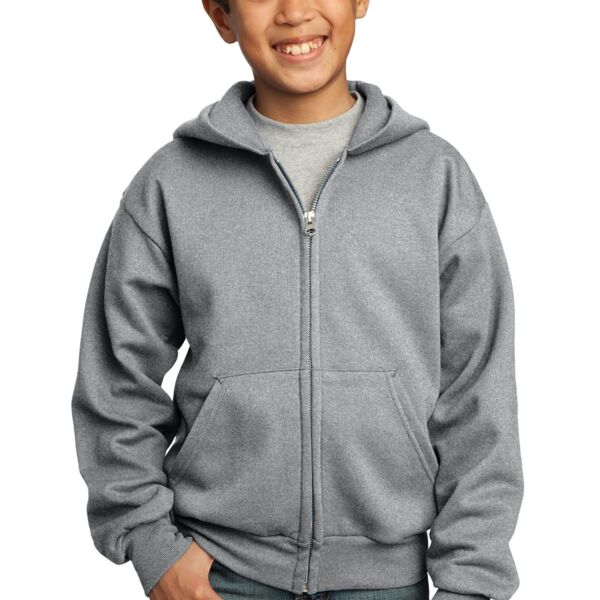Youth 50/50 Full-Zip Hooded Sweatshirt Thumbnail