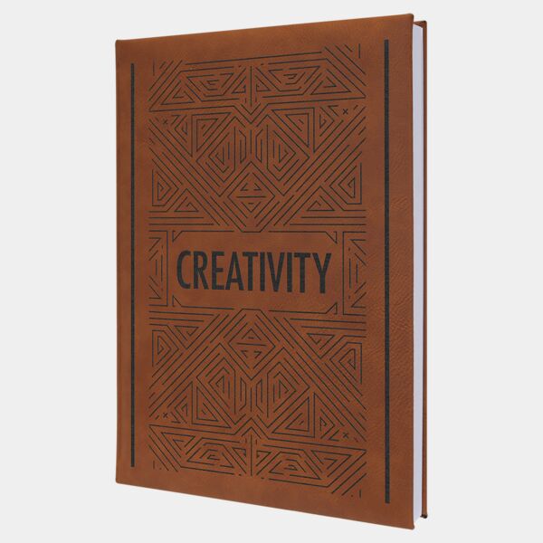 7" x 9 3/4" Leatherette Sketch Book with UnlinedLined Notepad Thumbnail